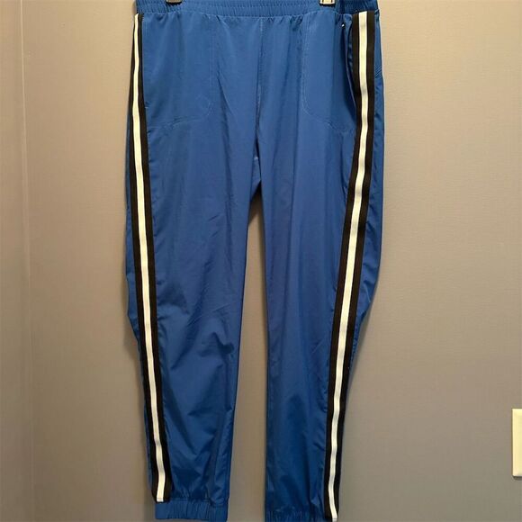 Dkny Pants - DKNY Sport Women's Blue Sweatpants Size L Elastic Waist Gathered Ankles